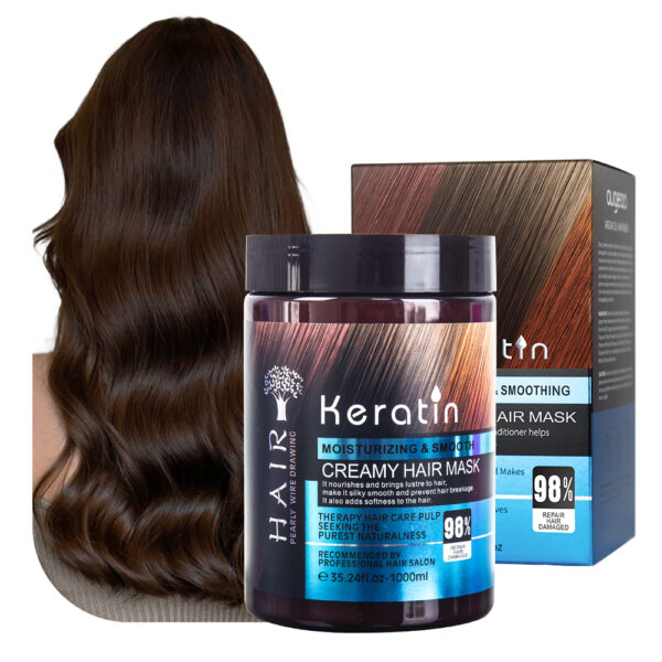 Salon Cream Keratin Organic Hair Mask (1)