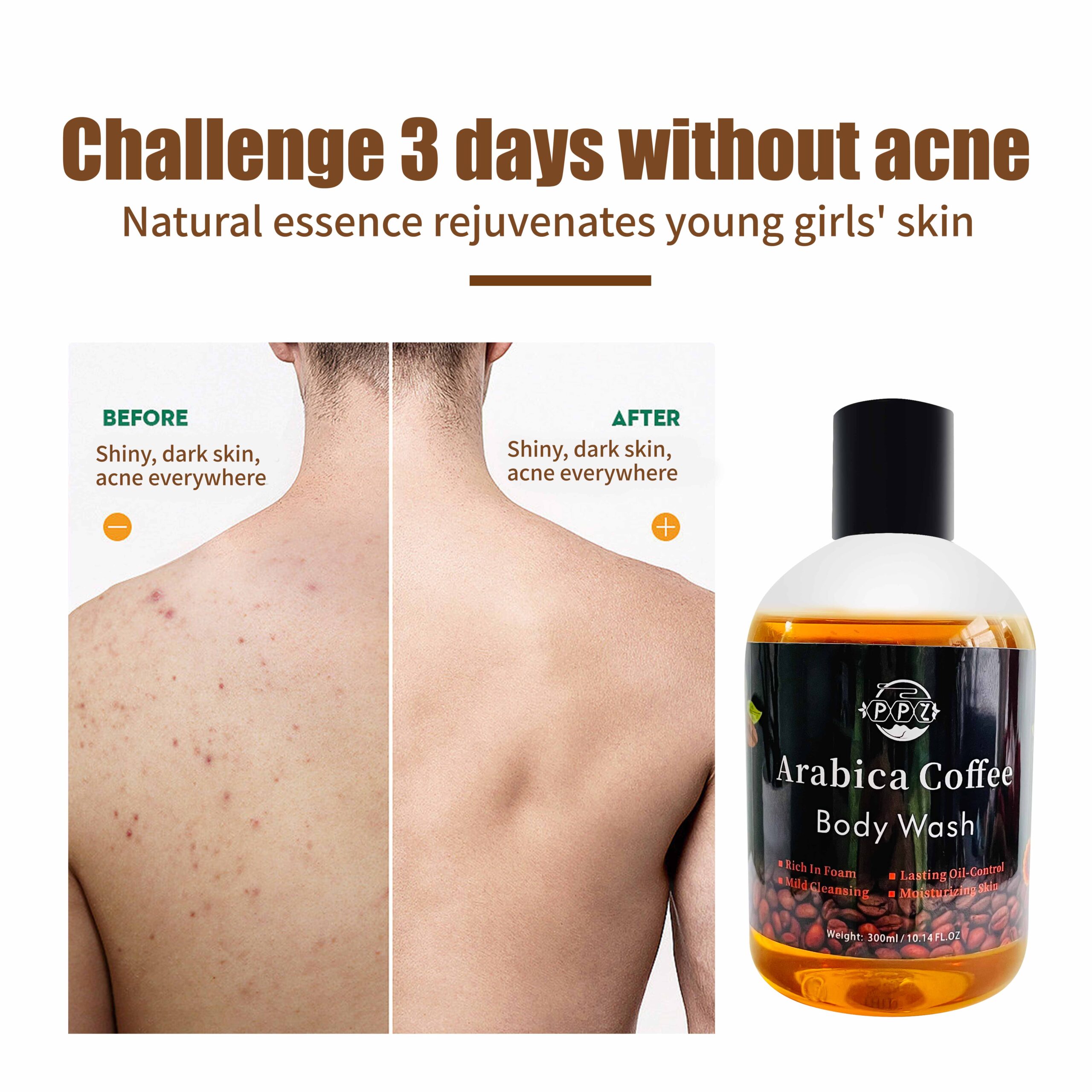 300ml Organic Coffee Shower Gel (6)