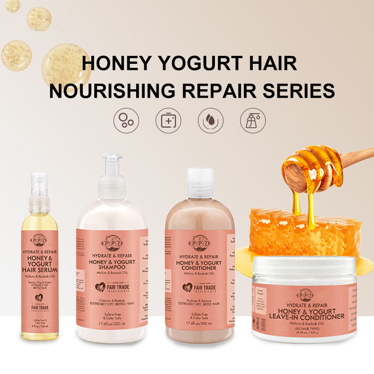 500ml Honey Yogurt Shampoo Conditioner Set (1)