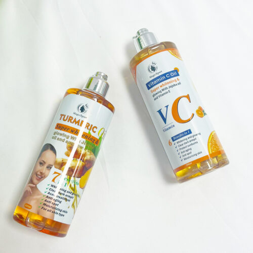 Aceite corporal de vitamina C y cúrcuma