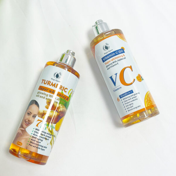 Aceite corporal de vitamina C y cúrcuma
