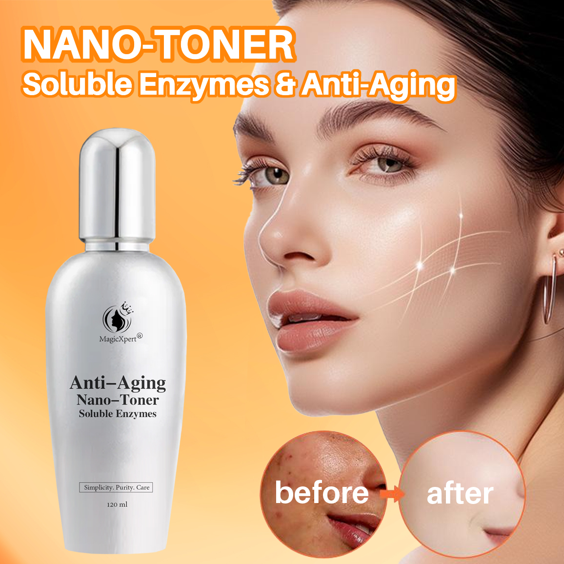 Anti-Aging Nano-Toner Soluble Enzymes