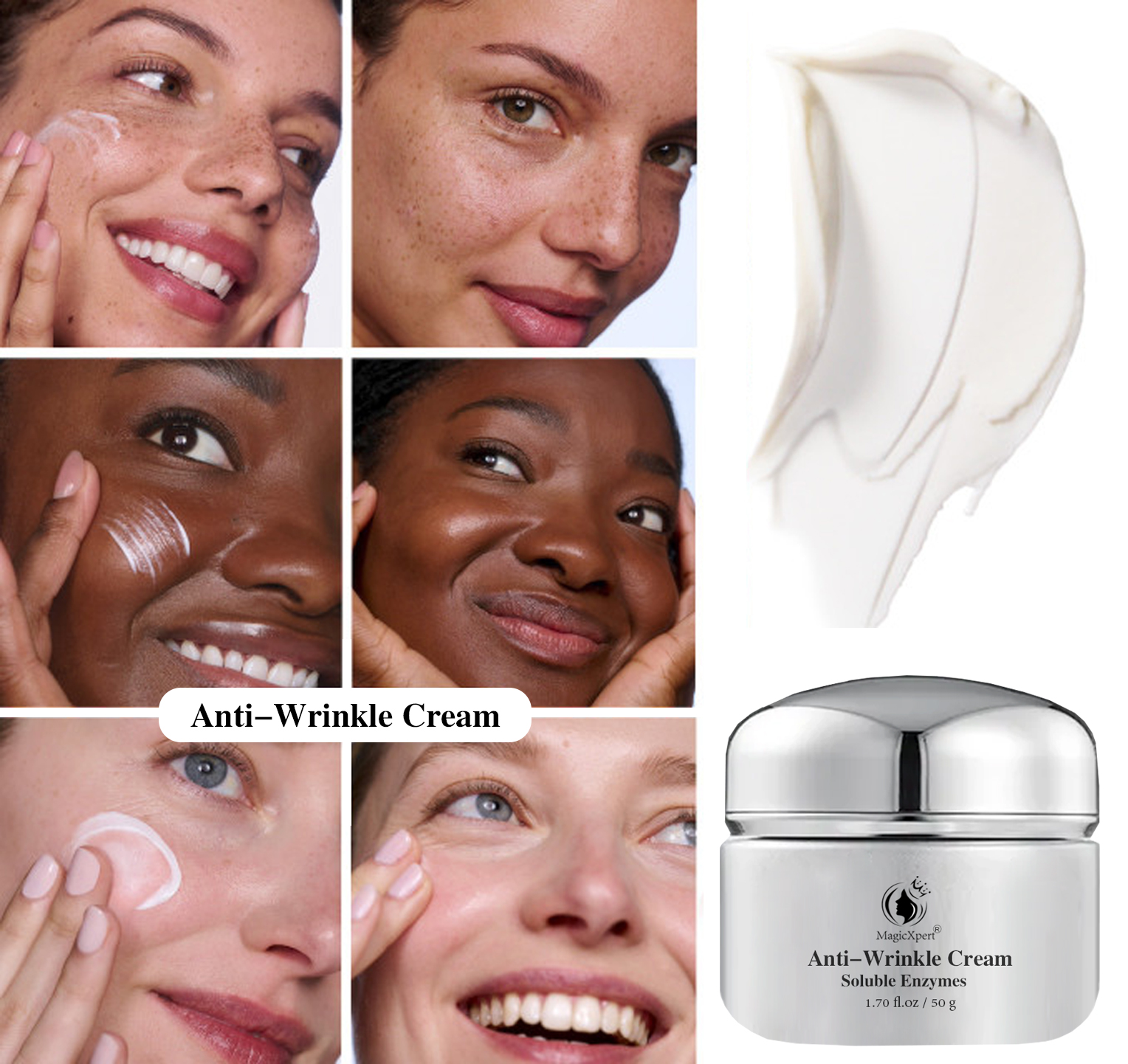Anti-Wrinkle Cream Soluble Enzymes