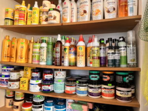Authentic African Shampoo Products on Market Shelf